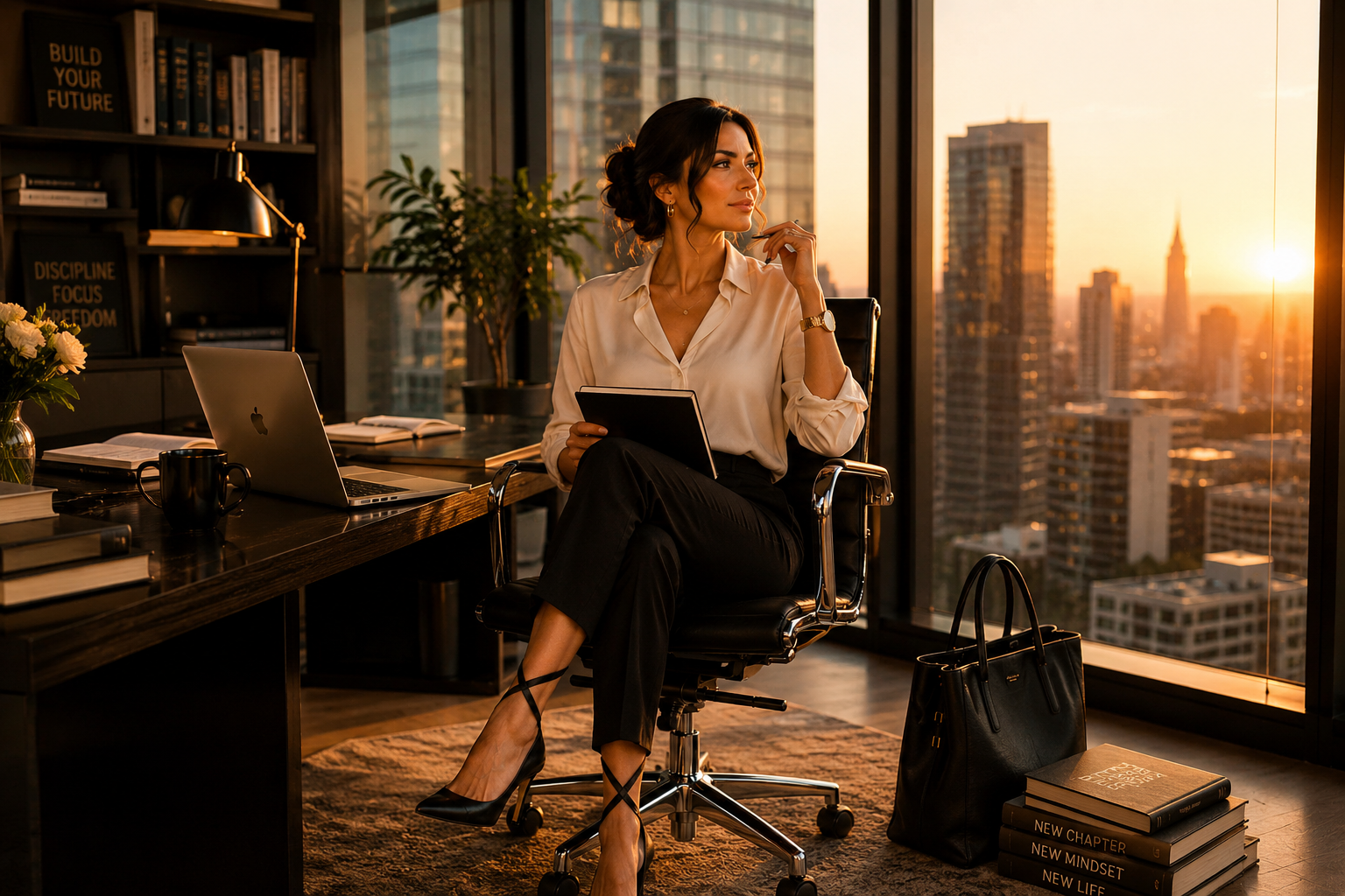 Woman rebuilding her life and creating a new future